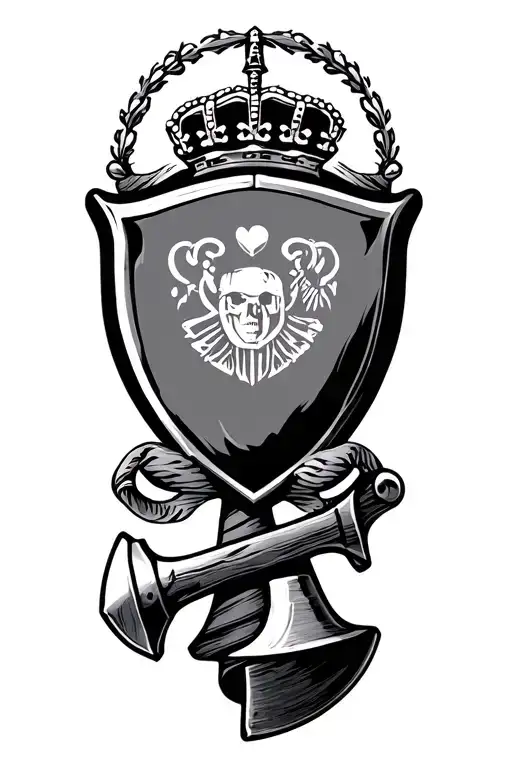 Portugal Sheild Love Loyalty Hammer