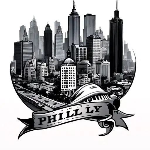 Philly Tattoo With City