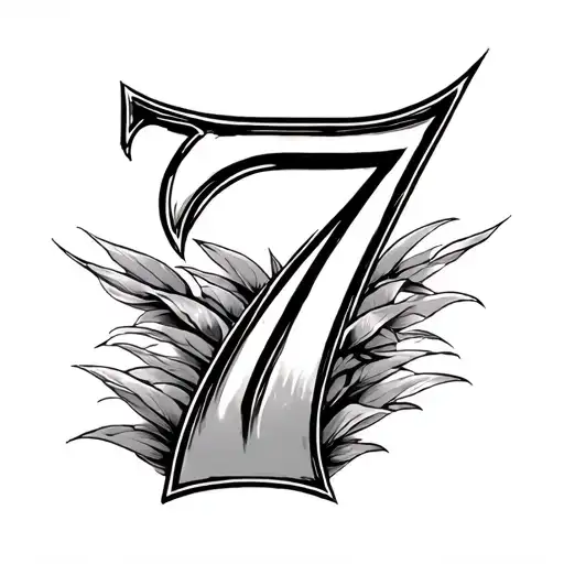 Number 7 In Lines