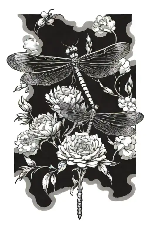 Dragon Fly Birth Flowers