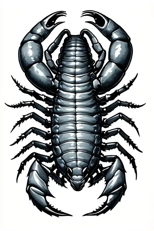 Rainbow Scorpion With Semicolon Tail