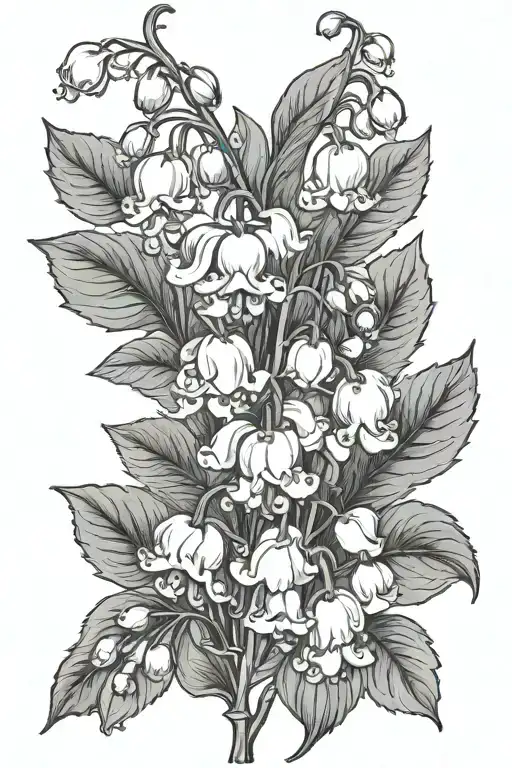 Lily Of The Valley And Hawthorn