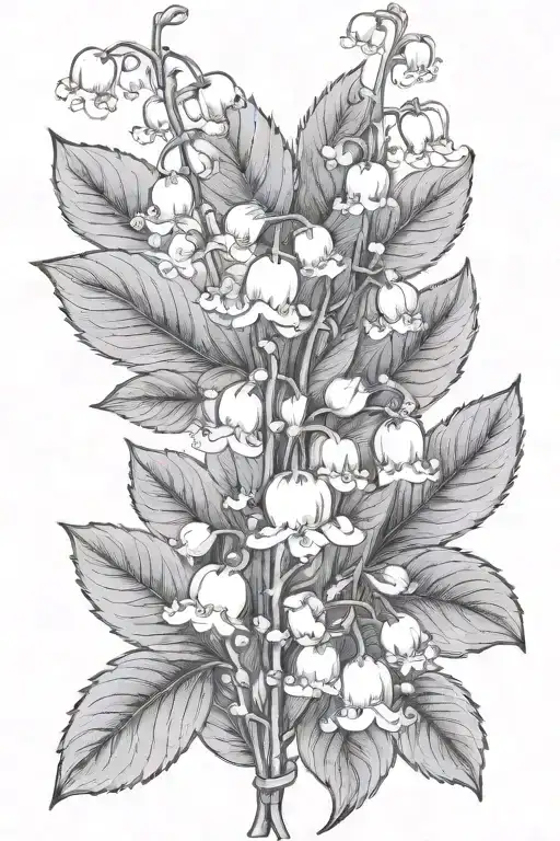 Lily Of The Valley And Hawthorn