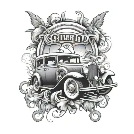 Classic Car Surrounded