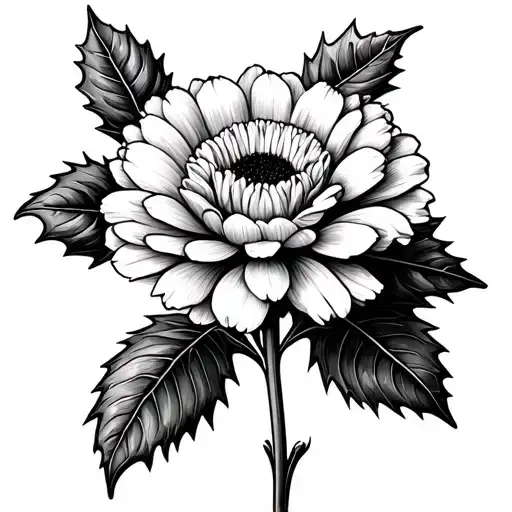 Carnation Aster Chrysanthemum Holly Flower