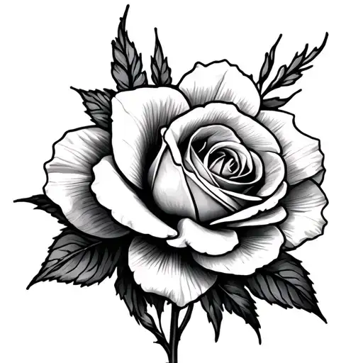 Daffodil Marigold And Rose