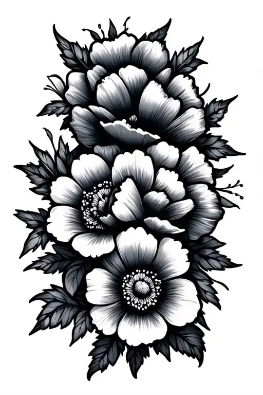 Simple Flowers Intertwined