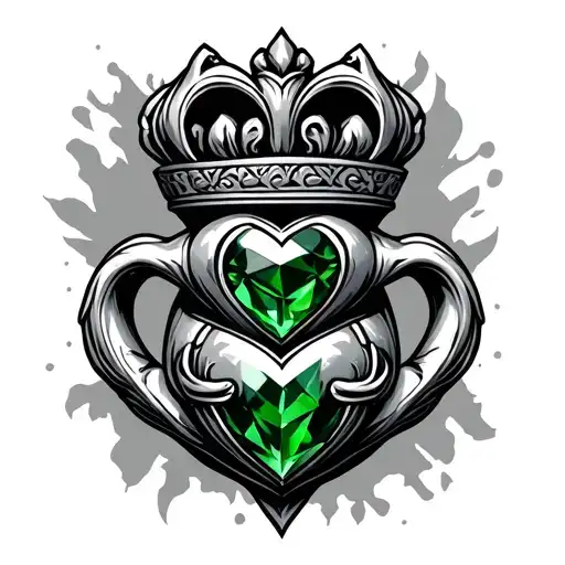 Claddagh Green Stone