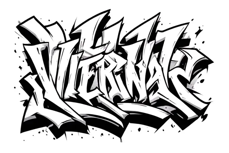 Graffiti Lettering Tattoo Vier A Minimalist