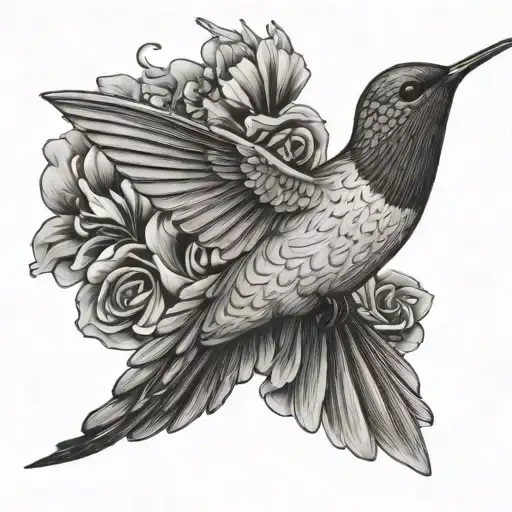 Humming Bird Flying