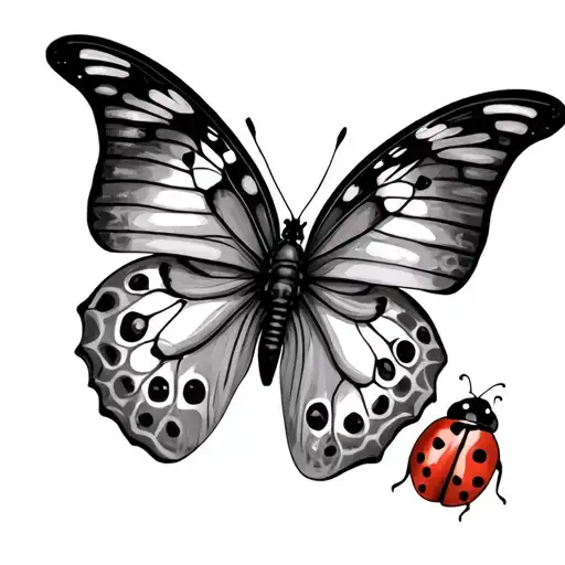 Butterfly And Ladybug