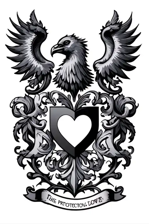 Love Protection Family Crest