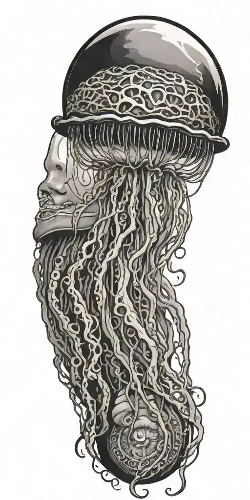 Jellyfish Transitioning Into An Eyeball