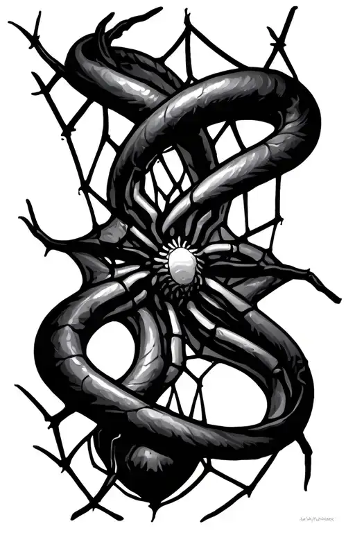 Spider Web Intertwined