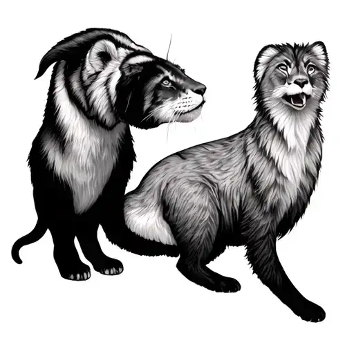 Three Animals In One Leg