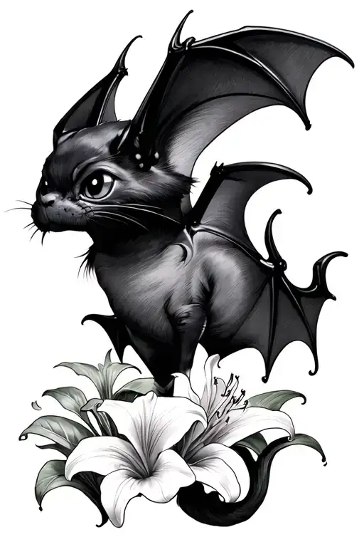Bat With Lillys