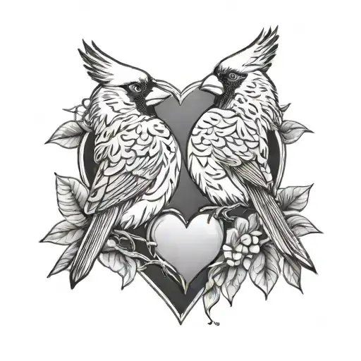 Heart And Cardinals