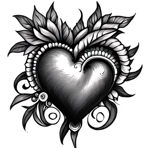 Hindu Religious Tattoo To Cover Heart
