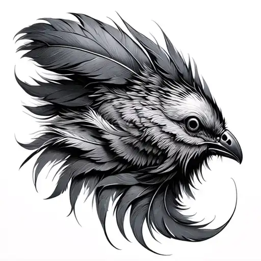 Ajolote With Feathers Plume