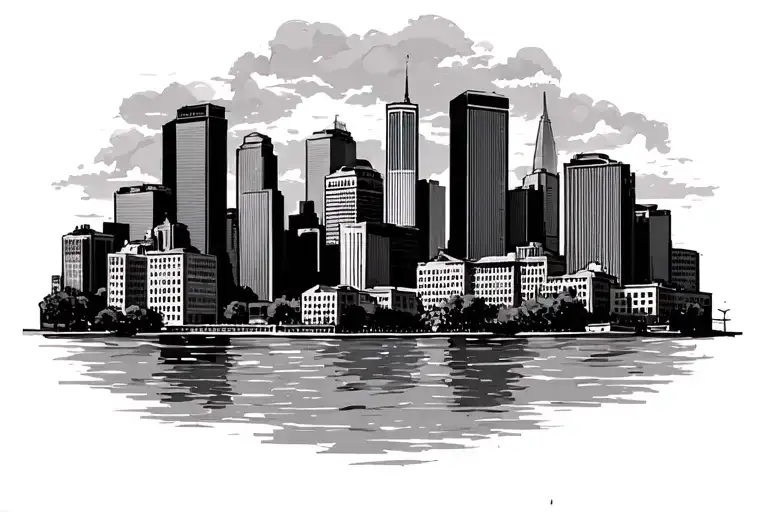 Baltimore City Skyline
