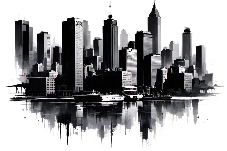Baltimore City Skyline Key