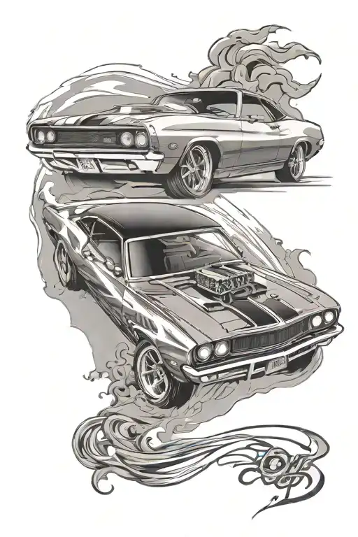 Muscle Car Speeding