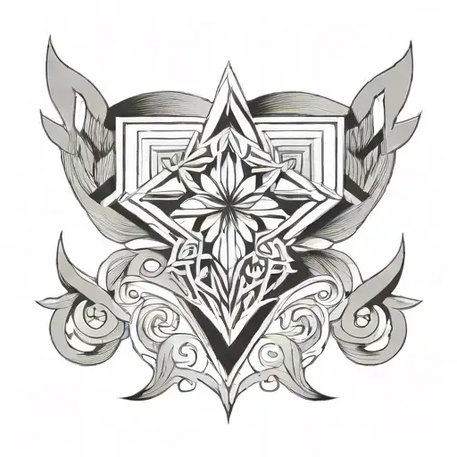 Symmetrical Geometric Pattern Inspired Chest