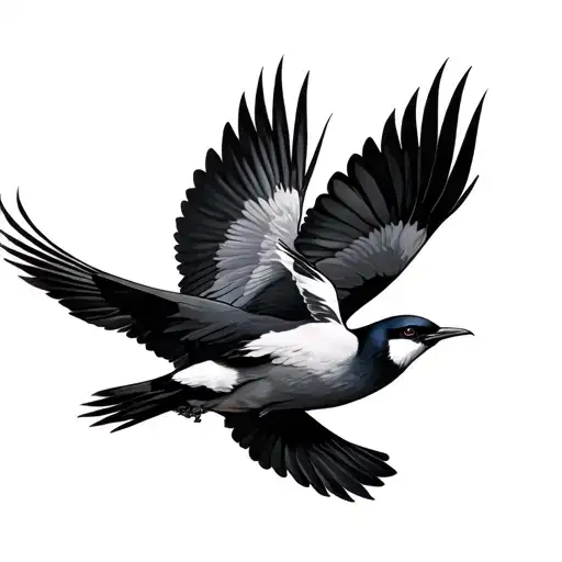 3 Birds Flying Away