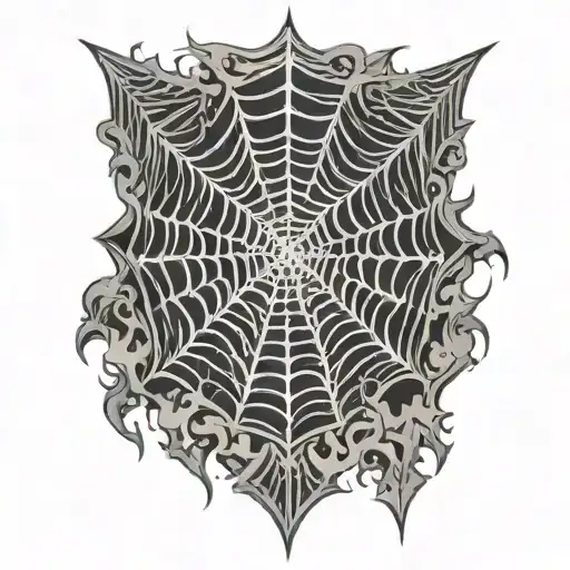 Spiderweb Patterns Surrounding