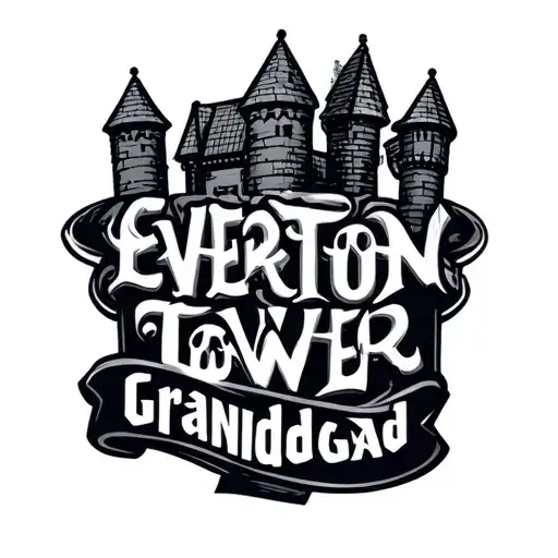 Everton Tower Granddad Text