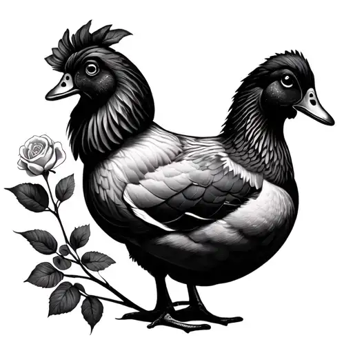 Duck Rose Watch Chicken