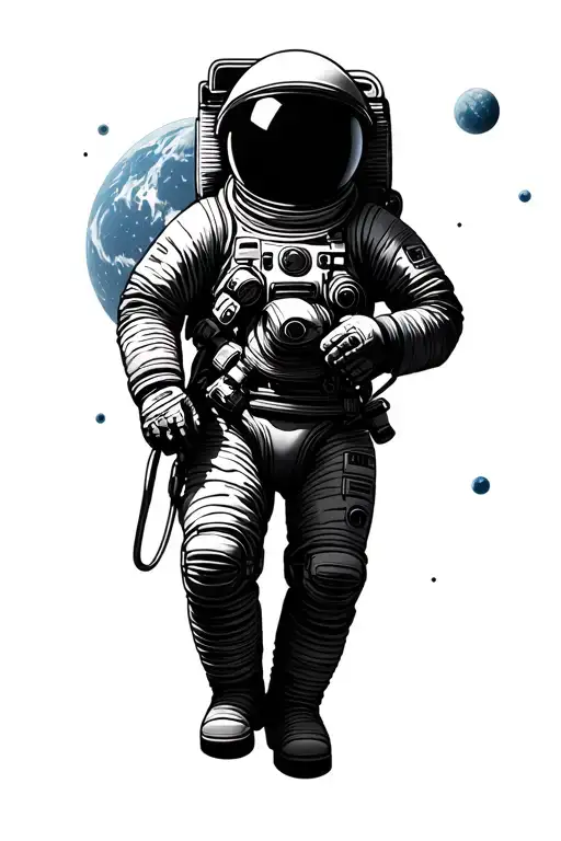 Astronaut In Space Theme