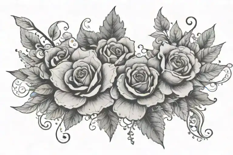 Lace And Flowers