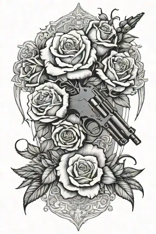 Knock Knock On Heavens Door With Roses And Guns For My Father