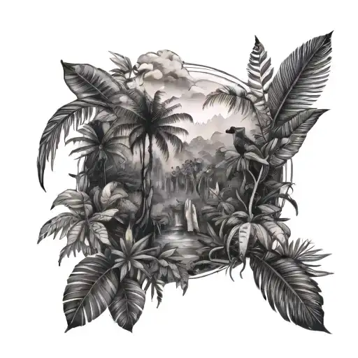 Amazon Rainforest Scene