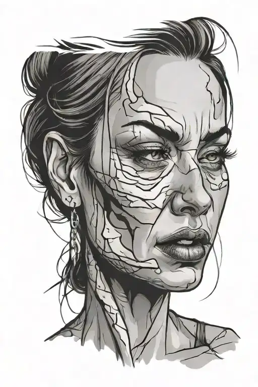Woman Mad Crying Face