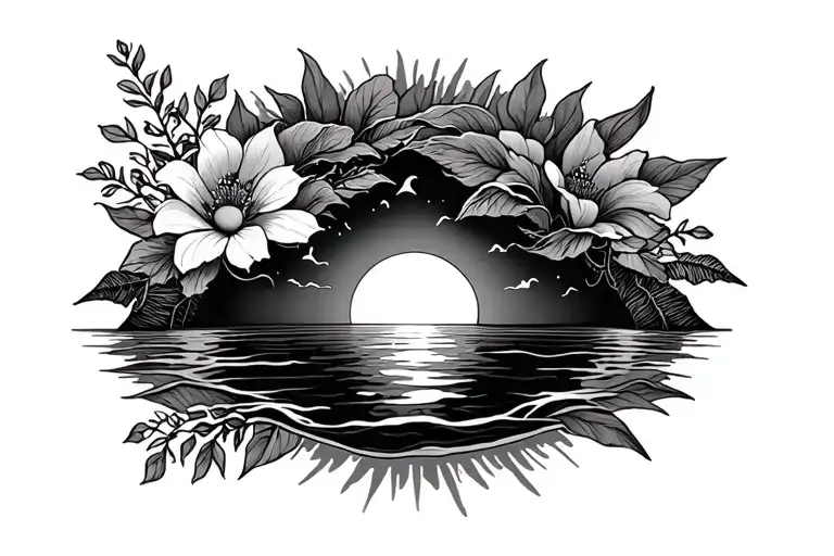 Sunrise To Sunset Memorial Tatto Inspired