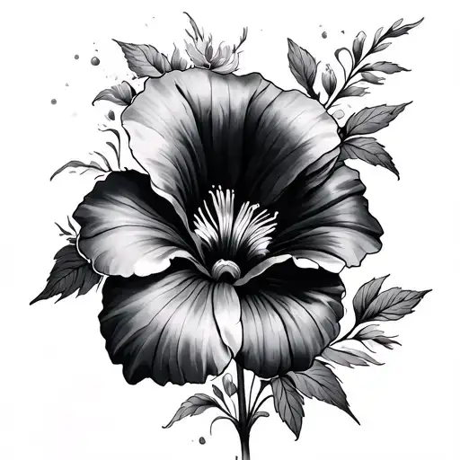 Morning Glory And Cosmos