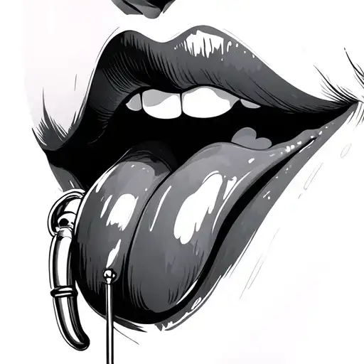Pierced Tongue Sexy