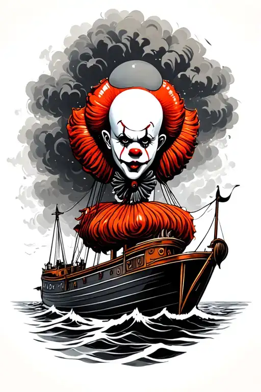 Pennywise Balloon And Boat