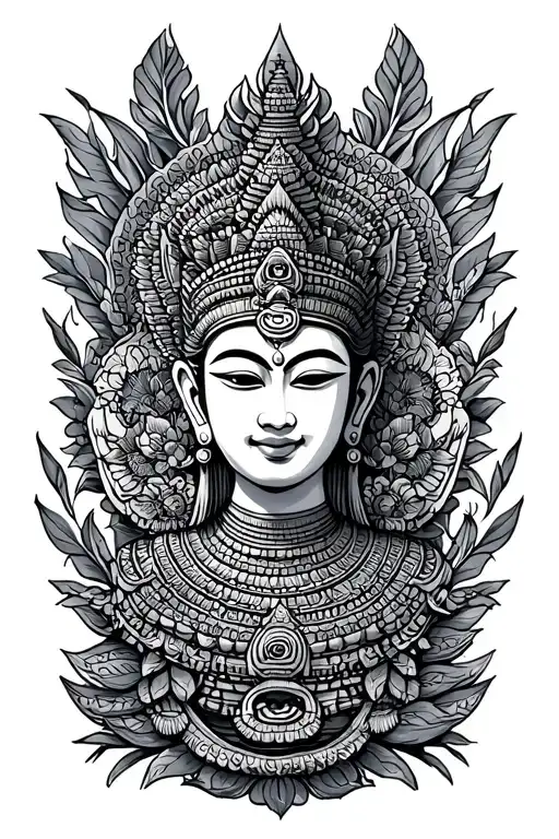 Cambodian Elements Symbolizing