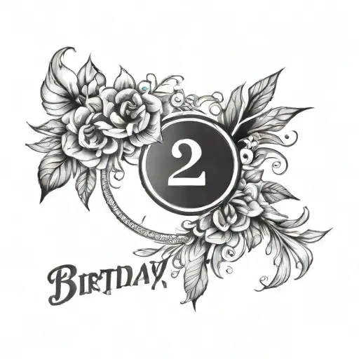 2 Birthday Dates In Circle