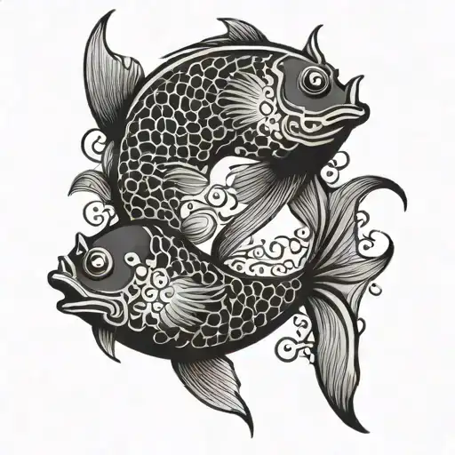 Ying And Yang Fish Symbol