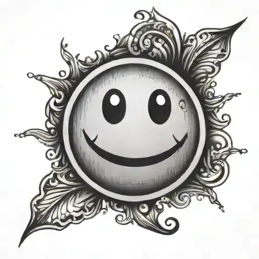 Smiley Face Semi Colon Shaded