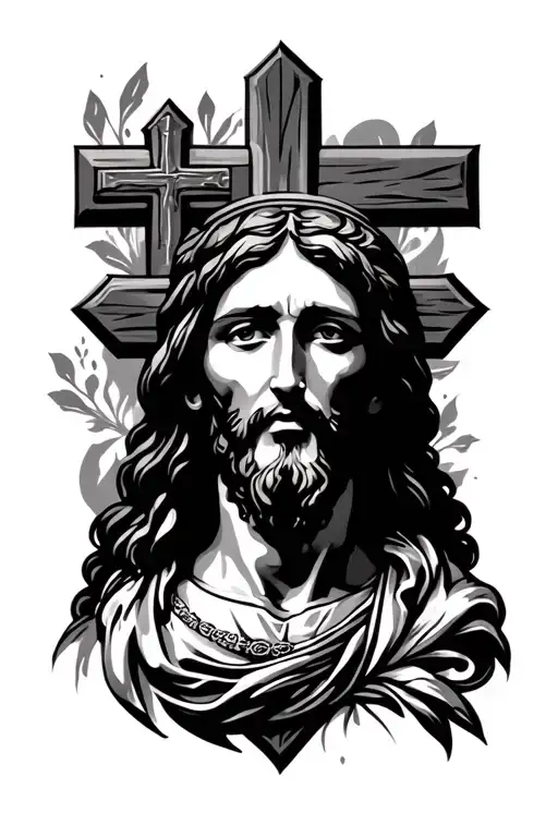 Cross Design With Jesus