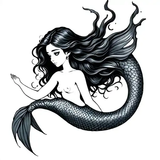 Topless Mermaid