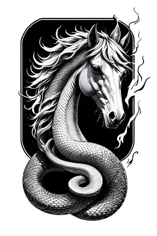 Wood Snake And Fire Horse