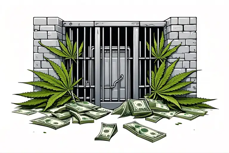 Ghetto Blocks Jail Cell Weed Money