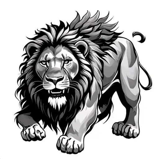 Meal African Worrior Fighting Lion