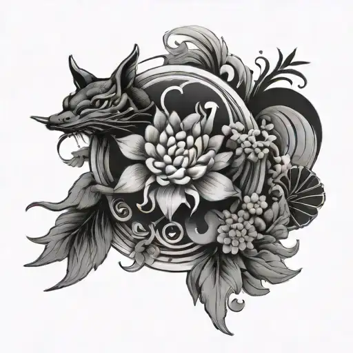 Black Japanese Minimalist With